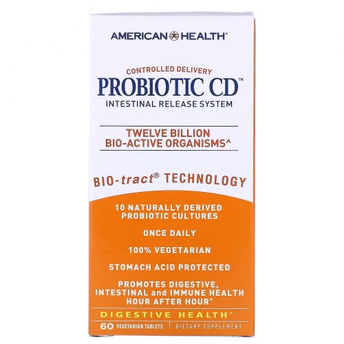 American Health, Пробиотик CD с системой кишечного выпуска, 60 таблеток