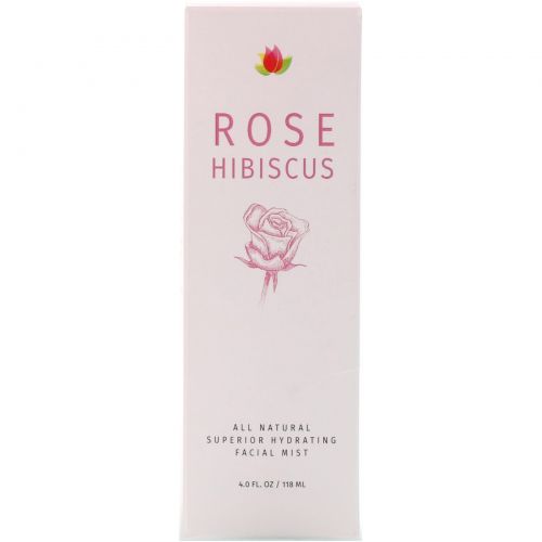 Reviva Labs, Rose Hibiscus Hydrating Facial Mist , 4 fl oz (118 ml)