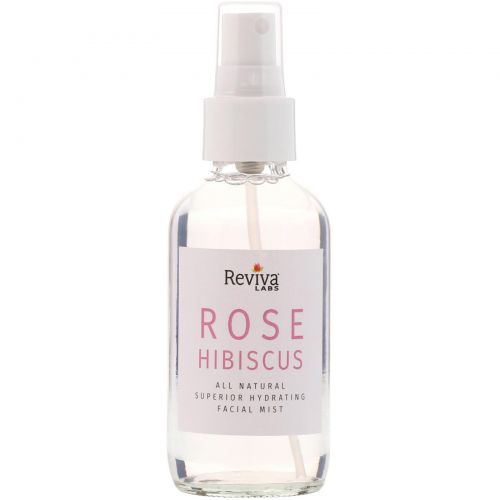 Reviva Labs, Rose Hibiscus Hydrating Facial Mist , 4 fl oz (118 ml)