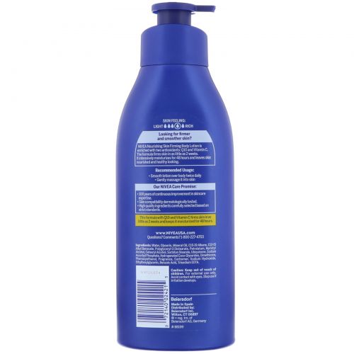 Nivea, Nourishing Skin Firming Body Lotion, Dry to Very Dry Skin, 16.9 fl oz (500 ml)