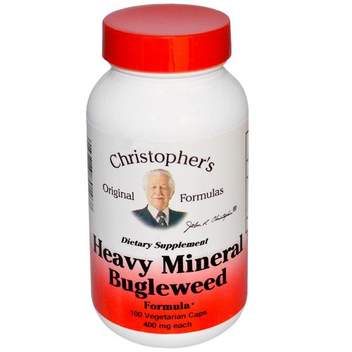 Christopher's Original Formulas, Heavy Mineral с зюзником, 400 мг, 100 растительных капсул