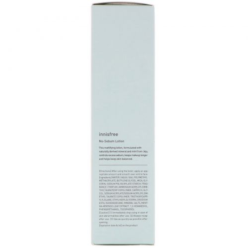 Innisfree, No-Sebum Lotion, 3.38 fl oz (100 ml)