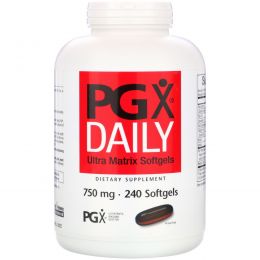 Natural Factors, PGX Daily, Капсулы Ultra Matrix, 750 мг, 240 Капсул