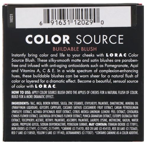 Lorac, Градиентные румяна Color Source, оттенок «Призма» (матовый), 4 г