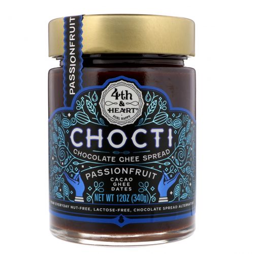 4th & Heart, Chocti Chocolate Ghee Spread, Passionfruit, 12 oz (340 g)