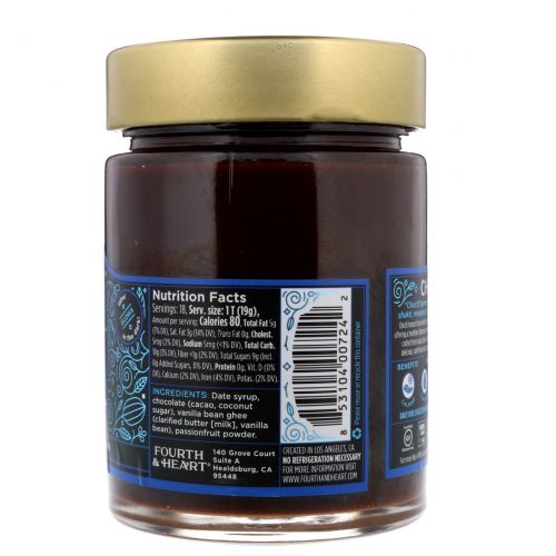 4th & Heart, Chocti Chocolate Ghee Spread, Passionfruit, 12 oz (340 g)