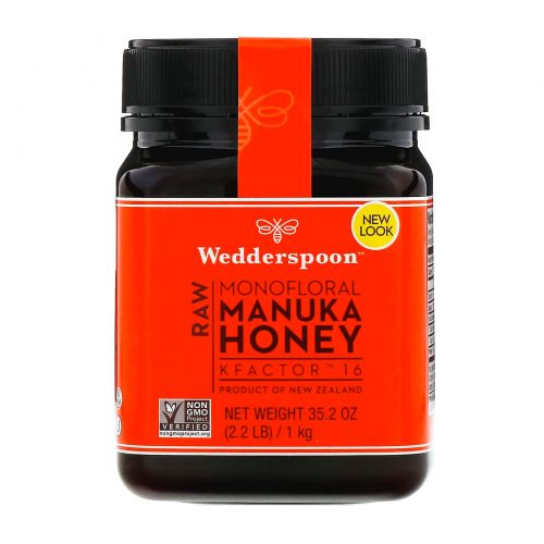 Wedderspoon, Натуральный монофлорный мед манука, KFactor 16, 1 кг (2,2 фунта)