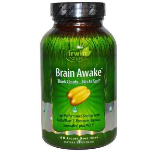 Irwin Naturals, Brain Awake, 60 жидких гелевых капсул