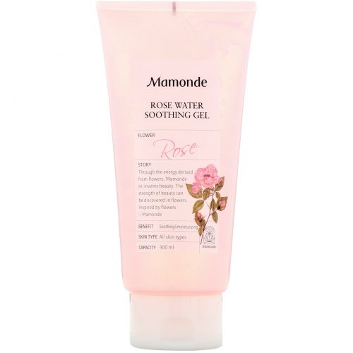 Mamonde, Успокаивающий гель с розовой водой, 300 мл