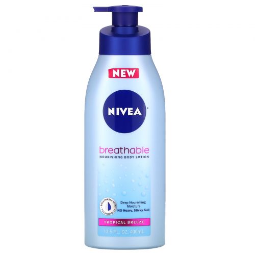 Nivea, Breathable Nourishing  Body Lotion, Tropical Breeze,  13.5 fl oz (400 ml)