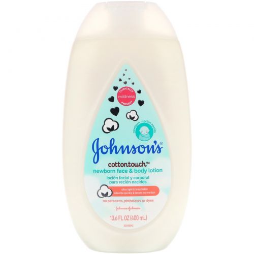 Johnson's, Cottontouch, Newborn Face & Body Lotion, 13.5 fl oz (400 ml)
