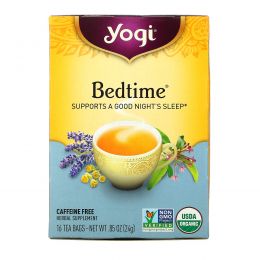 Yogi Tea, Bedtime, без кофеина, 16 чайных пакетиков, 0,85 унции (24 г)