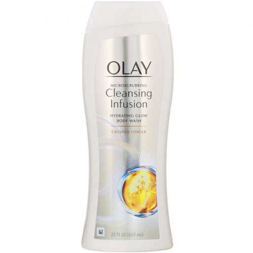 Olay, Cleansing Infusion, скрабирующий гель для душа, имбирь, 650 мл (22 жидк. унции)