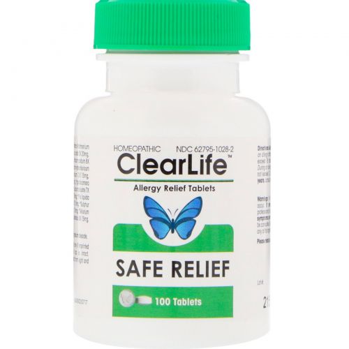 MediNatura, ClearLife, таблетки против аллергии, 100 таблеток