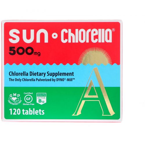 Sun Chlorella, А, 500 мг, 120 таблеток