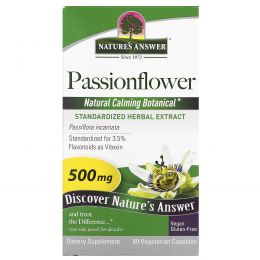 Nature's Answer, Страстоцвет, 500 мг, 60 растительных капсул