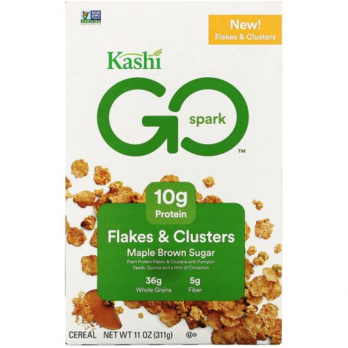 Kashi, GO Spark, сухой завтрак, кленовый коричневый сахар, 311 г (11 унций)