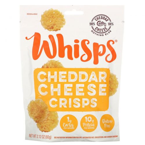 Whisps, Cheddar Cheese Crisps ,  2.12 oz (60 g)