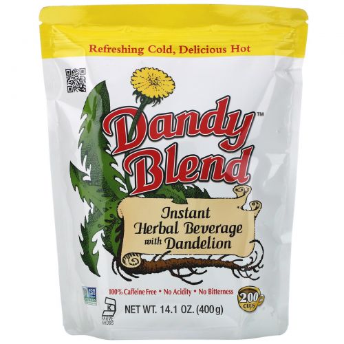 Dandy Blend, Растворимый травяной напиток с одуванчиком, без кофеина, 14.1 унции (400 г)