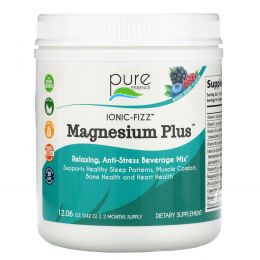 Pure Essence, Ionic-Fizz Magnesium Plus, ягодная смесь, 12,06 унций (342 г)