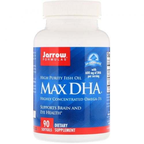 Jarrow Formulas, Max DHA, Omega-3's, 90 Softgels