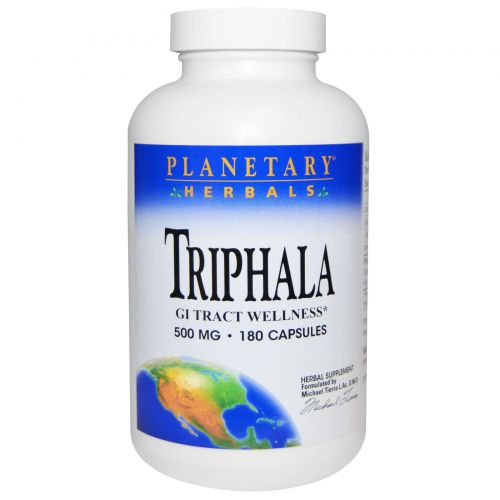 Planetary Herbals, Трифала, 500 мг, 180 капсул