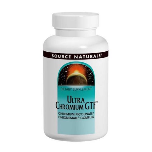 Source Naturals, Хром «Ультра хром GTF», 200 мкг, 120 таблеток