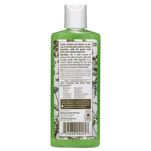 Eminence Organics, Citrus Exfoliating Wash, 4.2 fl oz (125 ml)