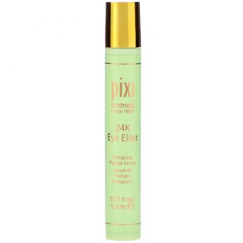 Pixi Beauty, 24K глазной эликсир с золотом и коллагеном, питательная пептидная сыворотка, 9,3 мл (0,31 жидких унции)