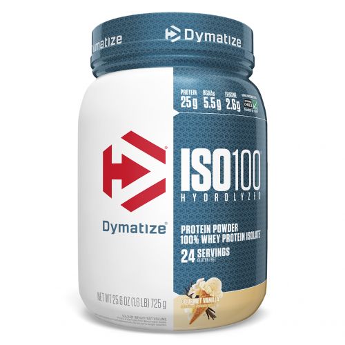 Dymatize Nutrition, ISO 100 Hydrolyzed 100% Whey Protein Isolate, Gourmet Vanilla, 25.6 oz (725 g)