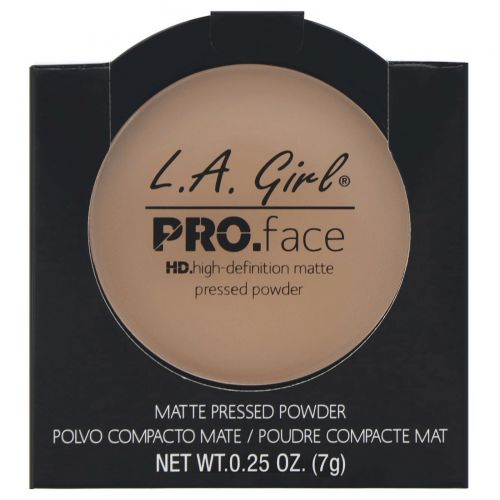 L.A. Girl, Компактная пудра для лица Pro Face HD, матирующая, оттенок True Bronze, 7 г