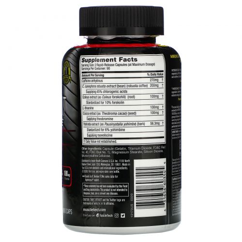 Hydroxycut,  Performance Series, Hydroxycut Hardcore Elite, 180 Rapid-Release Thermo Caps