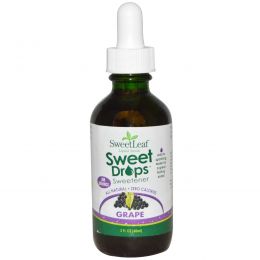 Wisdom Natural, SweetLeaf, Liquid Stevia, Grape, 2 fl oz (60 ml)