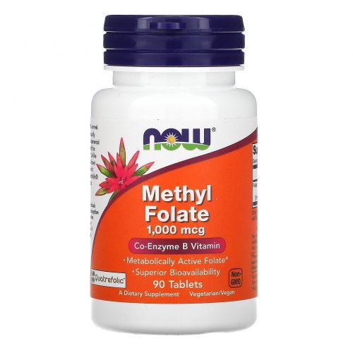 Now Foods, Methyl Folate , 1,000 mcg, 90 Tablets