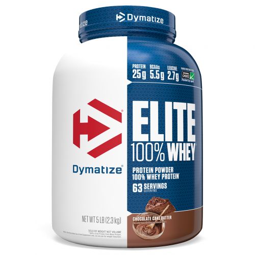 Dymatize Nutrition, Elite, 100-ный Сывороточный Протеин, Шоколадный Торт, 5 фунтов (2,27 кг)