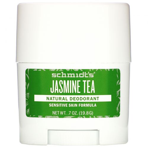 Schmidt's Naturals, Natural Deodorant, Sensitive Skin Formula, Jasmine Tea, 0.7 oz (19.8 g)