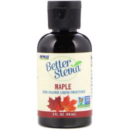 Now Foods, Better Stevia, Zero-Calorie Liquid Sweetener, Maple, 2 fl oz (59 ml)