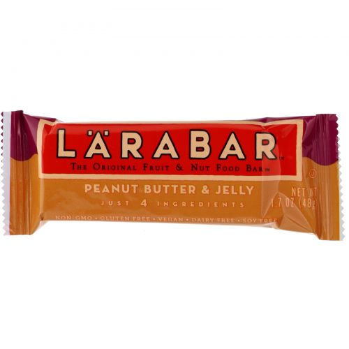 Larabar, Батончики с арахисовым маслом и конфитюром, 16 батончиков, каждый 1,7 унции (48 г)