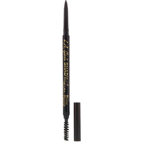 L.A. Girl, Карандаш для бровей Shady Slim Brow Pencil, оттенок Blackest Brown, 0,08 г