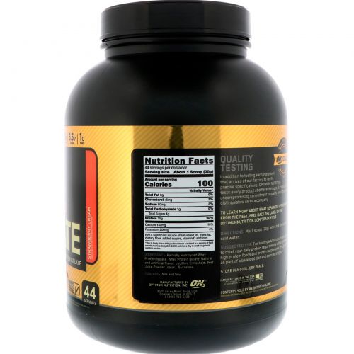 Optimum Nutrition, Gold Standard, 100% Isolate, Strawberry Cream, 2.91 lb (1.32 kg)