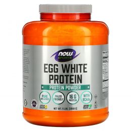Now Foods, Sports, Egg White Protein Powder, 5 lbs (2268 g)