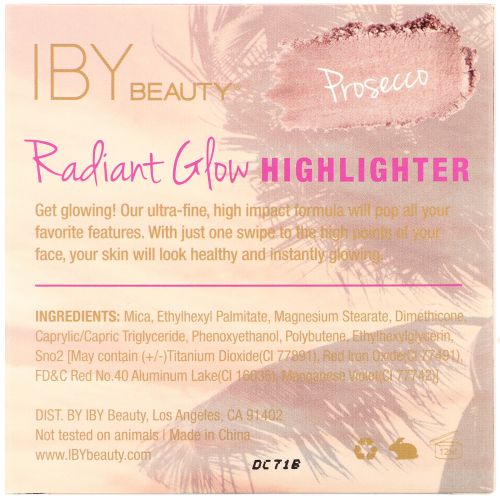 IBY Beauty, Radiant Glow Highlighter, Prosecco, 0.17 oz (5 g)