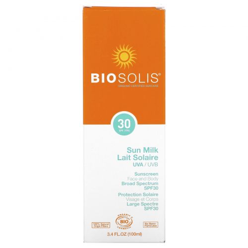 Biosolis, Солнцезащитное молочко, SPF 30, 100 мл (3,4 жидк. унции)