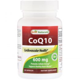 Best Naturals, CoQ10, 600 мг, 60 капсул