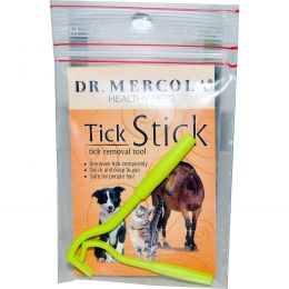 Dr. Mercola, Healthy Pets, Tick Stick, палочка для удаления клещей у животных 2 шт.
