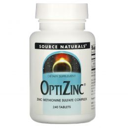 Source Naturals, OptiZinc, 240 таблеток