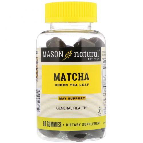 Mason Natural, Matcha Green Tea Leaf, 60 Gummies