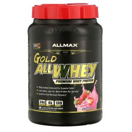 ALLMAX Nutrition, AllWhey Gold, 100% Whey Protein + Premium Whey Protein Isolate, Strawberry, 2 lbs (907 g)