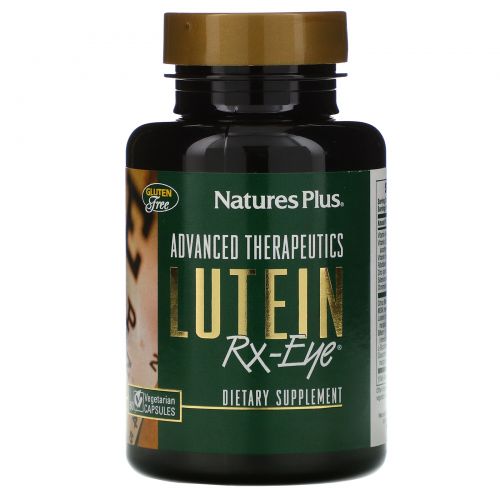 Nature's Plus, Advanced Therapeutics, Лютеин для Зрения, 60 растительных капсул