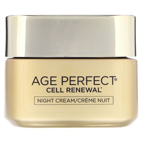 L'Oreal, Age Perfect Cell Renewal, увлажняющий ночной крем, восстанавливающий кожу, 48 г